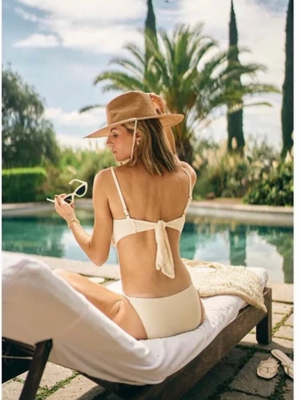 Antonio Melani M.G. Style Pearl, Textured, Crochet One Piece Swimsuit - Picture 5 of 11